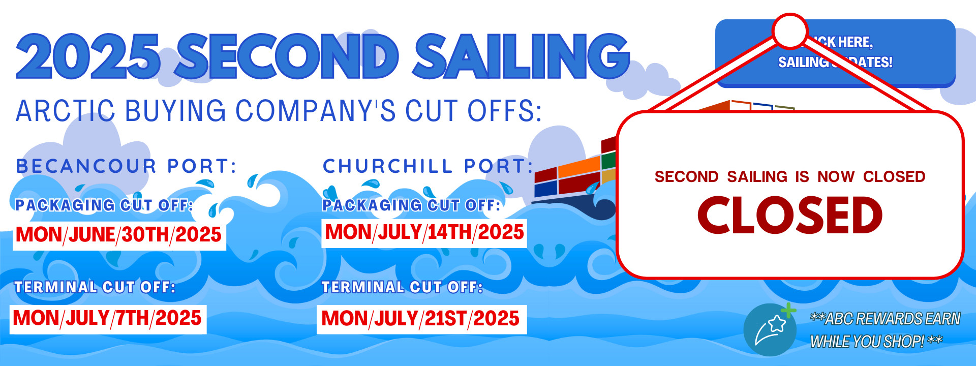 Sealift Second Sailing Closed