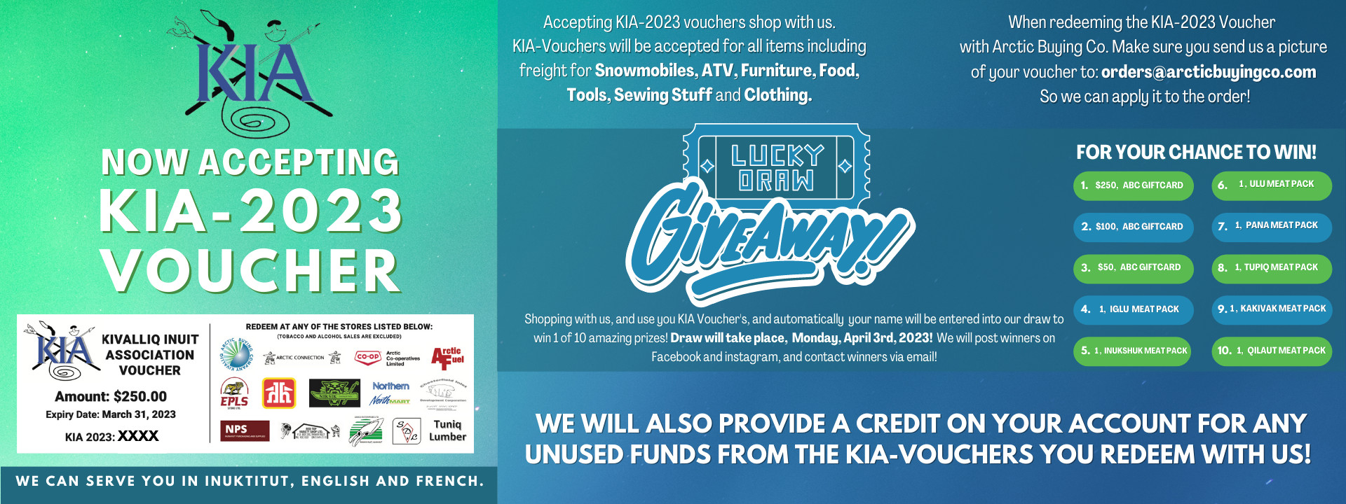 Now Accepting KIA 2023 Voucher
